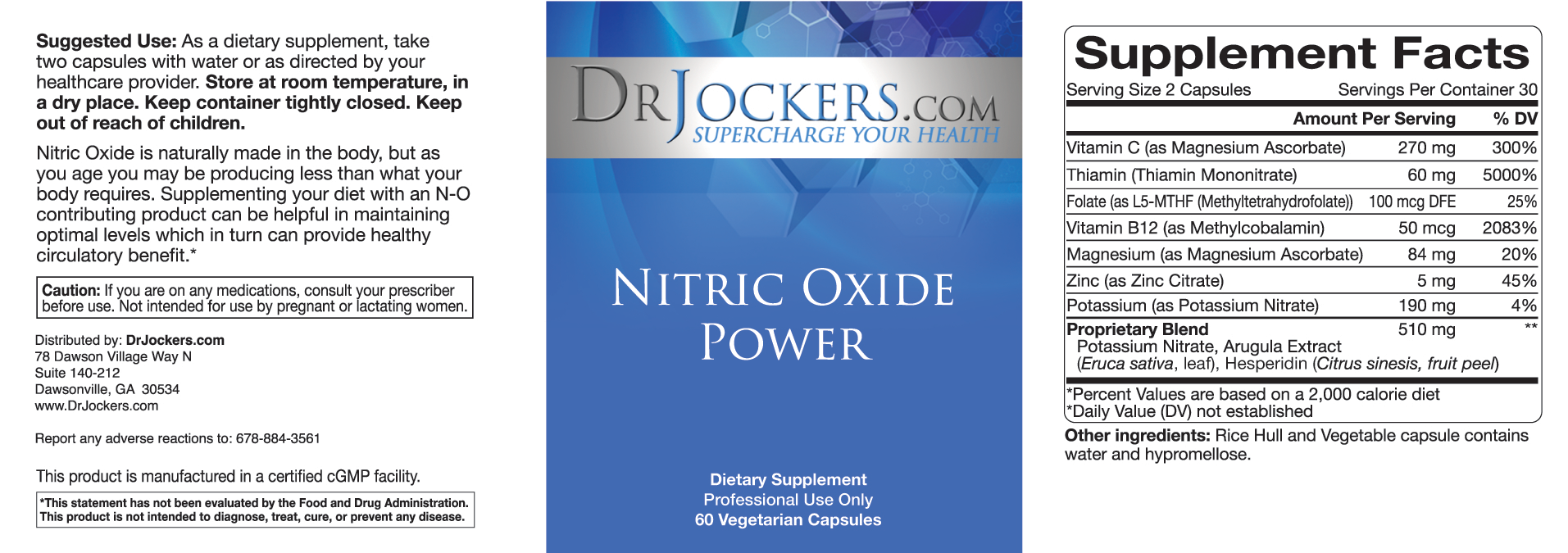 Nitric Oxide Power – Dr. Jockers Store